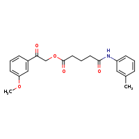 2-(3-methoxyphenyl)-2-oxoethyl 4-[(3-methylphenyl)carbamoyl]butanoate
