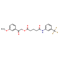 2-(3-methoxyphenyl)-2-oxoethyl 4-{[3-(trifluoromethyl)phenyl]carbamoyl}butanoate