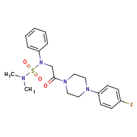 ({2-[4-(4-fluorophenyl)piperazin-1-yl]-2-oxoethyl}(phenyl)sulfamoyl)dimethylamine
