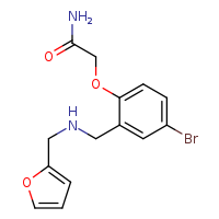2-(4-bromo-2-{[(furan-2-ylmethyl)amino]methyl}phenoxy)acetamide