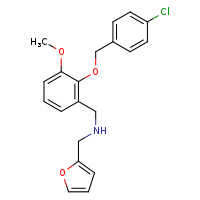 ({2-[(4-chlorophenyl)methoxy]-3-methoxyphenyl}methyl)(furan-2-ylmethyl)amine
