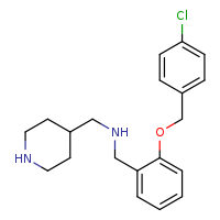 ({2-[(4-chlorophenyl)methoxy]phenyl}methyl)(piperidin-4-ylmethyl)amine