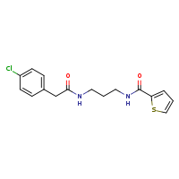 2-(4-chlorophenyl)-N-[3-(thiophen-2-ylformamido)propyl]acetamide