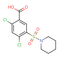 2,4-dichloro-5-(piperidine-1-sulfonyl)benzoic acid