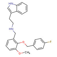 ({2-[(4-fluorophenyl)methoxy]-3-methoxyphenyl}methyl)[2-(1H-indol-3-yl)ethyl]amine
