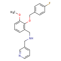 ({2-[(4-fluorophenyl)methoxy]-3-methoxyphenyl}methyl)(pyridin-3-ylmethyl)amine