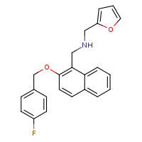 ({2-[(4-fluorophenyl)methoxy]naphthalen-1-yl}methyl)(furan-2-ylmethyl)amine