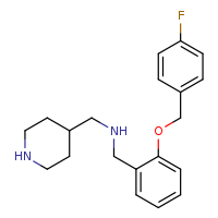 ({2-[(4-fluorophenyl)methoxy]phenyl}methyl)(piperidin-4-ylmethyl)amine