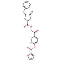 2-[4-(furan-2-carbonyloxy)phenyl]-2-oxoethyl 1-benzyl-5-oxopyrrolidine-3-carboxylate