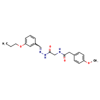 2-(4-methoxyphenyl)-N-({N'-[(E)-(3-propoxyphenyl)methylidene]hydrazinecarbonyl}methyl)acetamide