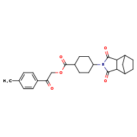 2-(4-methylphenyl)-2-oxoethyl 4-{3,5-dioxo-4-azatricyclo[5.2.1.0²,?]decan-4-yl}cyclohexane-1-carboxylate