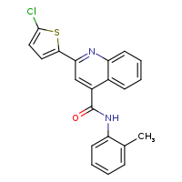 2-(5-chlorothiophen-2-yl)-N-(2-methylphenyl)quinoline-4-carboxamide