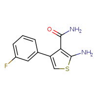 2-amino-4-(3-fluorophenyl)thiophene-3-carboxamide