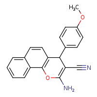 2-amino-4-(4-methoxyphenyl)-4H-benzo[h]chromene-3-carbonitrile