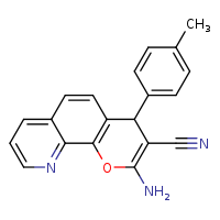 2-amino-4-(4-methylphenyl)-4H-chromeno[8,7-b]pyridine-3-carbonitrile