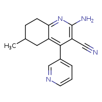 2-amino-6-methyl-4-(pyridin-3-yl)-5,6,7,8-tetrahydroquinoline-3-carbonitrile