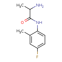 2-amino-N-(4-fluoro-2-methylphenyl)propanamide
