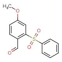 2-(benzenesulfonyl)-4-methoxybenzaldehyde