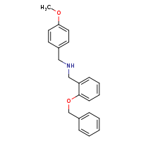 {[2-(benzyloxy)phenyl]methyl}[(4-methoxyphenyl)methyl]amine