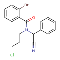 2-bromo-N-(3-chloropropyl)-N-[cyano(phenyl)methyl]benzamide
