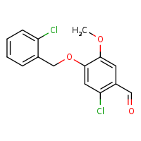2-chloro-4-[(2-chlorophenyl)methoxy]-5-methoxybenzaldehyde