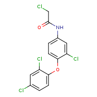 2-chloro-N-[3-chloro-4-(2,4-dichlorophenoxy)phenyl]acetamide