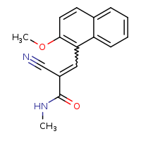 (2E)-2-cyano-3-(2-methoxynaphthalen-1-yl)-N-methylprop-2-enamide