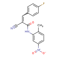 (2E)-2-cyano-3-(4-fluorophenyl)-N-(2-methyl-5-nitrophenyl)prop-2-enamide