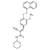 (2E)-2-cyano-N-cyclohexyl-3-[3-methoxy-4-(naphthalen-1-ylmethoxy)phenyl]prop-2-enamide