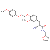 (2E)-2-cyano-N-(furan-2-ylmethyl)-3-{3-methoxy-4-[2-(4-methoxyphenoxy)ethoxy]phenyl}prop-2-enamide