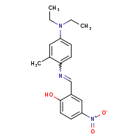 2-[(E)-{[4-(diethylamino)-2-methylphenyl]imino}methyl]-4-nitrophenol