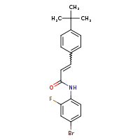 (2E)-N-(4-bromo-2-fluorophenyl)-3-(4-tert-butylphenyl)prop-2-enamide