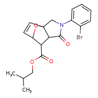 2-methylpropyl 3-(2-bromophenyl)-4-oxo-10-oxa-3-azatricyclo[5.2.1.0¹,?]dec-8-ene-6-carboxylate