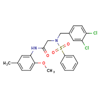 2-{N-[(3,4-dichlorophenyl)methyl]benzenesulfonamido}-N-(2-methoxy-5-methylphenyl)acetamide