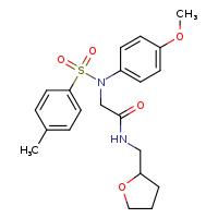 2-[N-(4-methoxyphenyl)-4-methylbenzenesulfonamido]-N-(oxolan-2-ylmethyl)acetamide