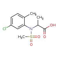 2-[N-(5-chloro-2-methylphenyl)methanesulfonamido]propanoic acid