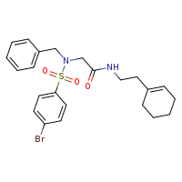 2-(N-benzyl-4-bromobenzenesulfonamido)-N-[2-(cyclohex-1-en-1-yl)ethyl]acetamide