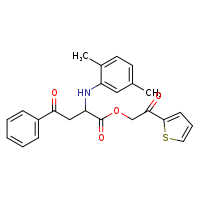 2-oxo-2-(thiophen-2-yl)ethyl 2-[(2,5-dimethylphenyl)amino]-4-oxo-4-phenylbutanoate