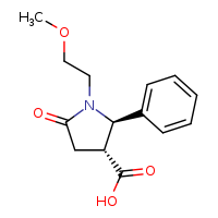 (2R,3R)-1-(2-methoxyethyl)-5-oxo-2-phenylpyrrolidine-3-carboxylic acid