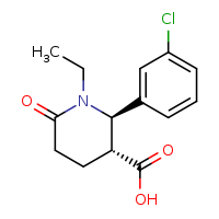 (2R,3R)-2-(3-chlorophenyl)-1-ethyl-6-oxopiperidine-3-carboxylic acid