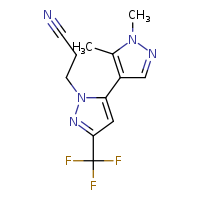 3-[1',5'-dimethyl-5-(trifluoromethyl)-[3,4'-bipyrazol]-2-yl]propanenitrile