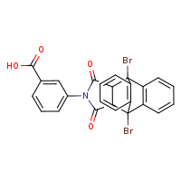 3-{1,8-dibromo-16,18-dioxo-17-azapentacyclo[6.6.5.0²,?.0?,¹?.0¹?,¹?]nonadeca-2(7),3,5,9(14),10,12-hexaen-17-yl}benzoic acid
