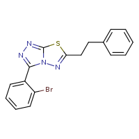 3-(2-bromophenyl)-6-(2-phenylethyl)-[1,2,4]triazolo[3,4-b][1,3,4]thiadiazole