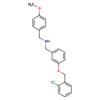 ({3-[(2-chlorophenyl)methoxy]phenyl}methyl)[(4-methoxyphenyl)methyl]amine