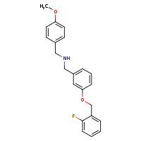 ({3-[(2-fluorophenyl)methoxy]phenyl}methyl)[(4-methoxyphenyl)methyl]amine