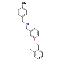 ({3-[(2-fluorophenyl)methoxy]phenyl}methyl)[(4-methylphenyl)methyl]amine