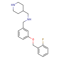 ({3-[(2-fluorophenyl)methoxy]phenyl}methyl)(piperidin-4-ylmethyl)amine