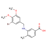 3-{[(3-bromo-4,5-dimethoxyphenyl)methyl]amino}-4-methylbenzoic acid