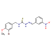 3-[(3-bromo-4-methoxyphenyl)methyl]-1-[(Z)-[(3-nitrophenyl)methylidene]amino]thiourea