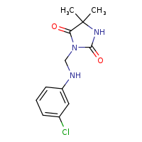 3-{[(3-chlorophenyl)amino]methyl}-5,5-dimethylimidazolidine-2,4-dione